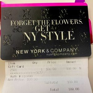 NEw York & Company $100 Gift Card